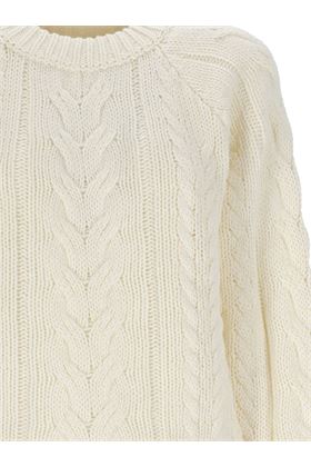 Butter White Crew Neck Knitwear Shirt HINNOMINATE | HNW1082BIANCO BURRO